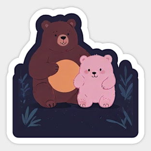 Bear and son Sticker